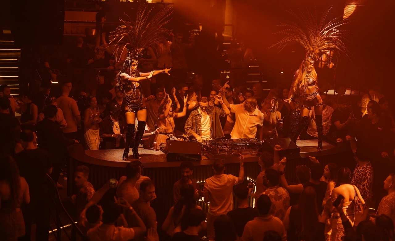 Energetic nightlife scene during Phuket pub crawl event